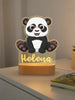 Panda Personalized Kids's Animal Night Light Custom Name Acrylic Lamp Baby Kids Bedroom Decor