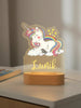 Personalized Unicorn Night Light Custom Name Acrylic Lamp for Baby’s Room or Kids’ Bedroom