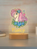 Personalized Children Animal Night Light Custom Name Acrylic Lamp Baby Kids Bedroom Decoration Neonate Birthday Christmas Gift