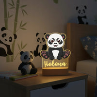 Panda Personalized Kids's Animal Night Light Custom Name Acrylic Lamp Baby Kids Bedroom Decor