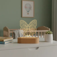 Butterfly Personalized kids Night Light Custom Name Acrylic Lamp for Kids Bedroom or Nursery