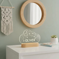 Cloud Personalized kids Night Light Custom Name Acrylic Lamp for Kids Bedroom or Nursery