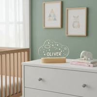 Cloud Personalized kids Night Light Custom Name Acrylic Lamp for Kids Bedroom or Nursery