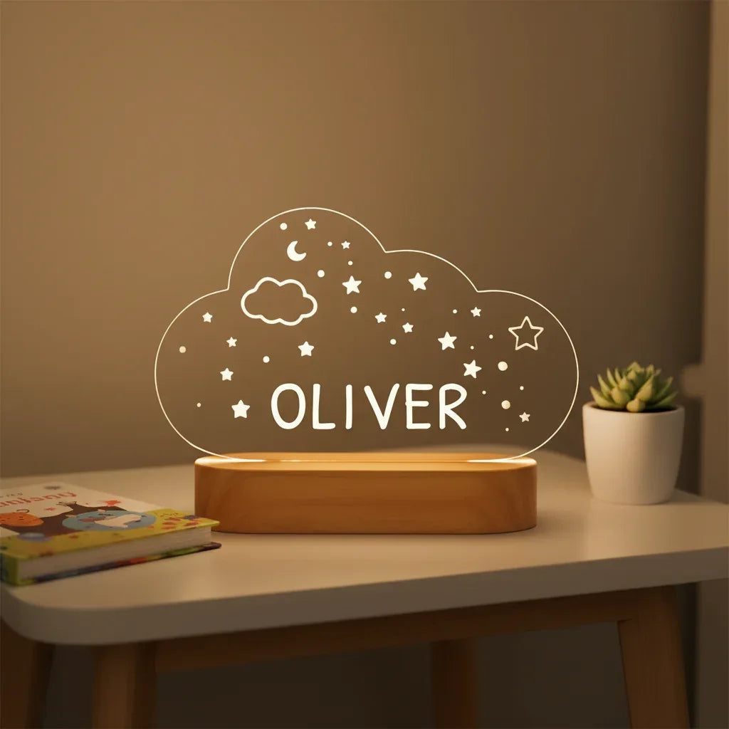 Cloud Personalized Name Light