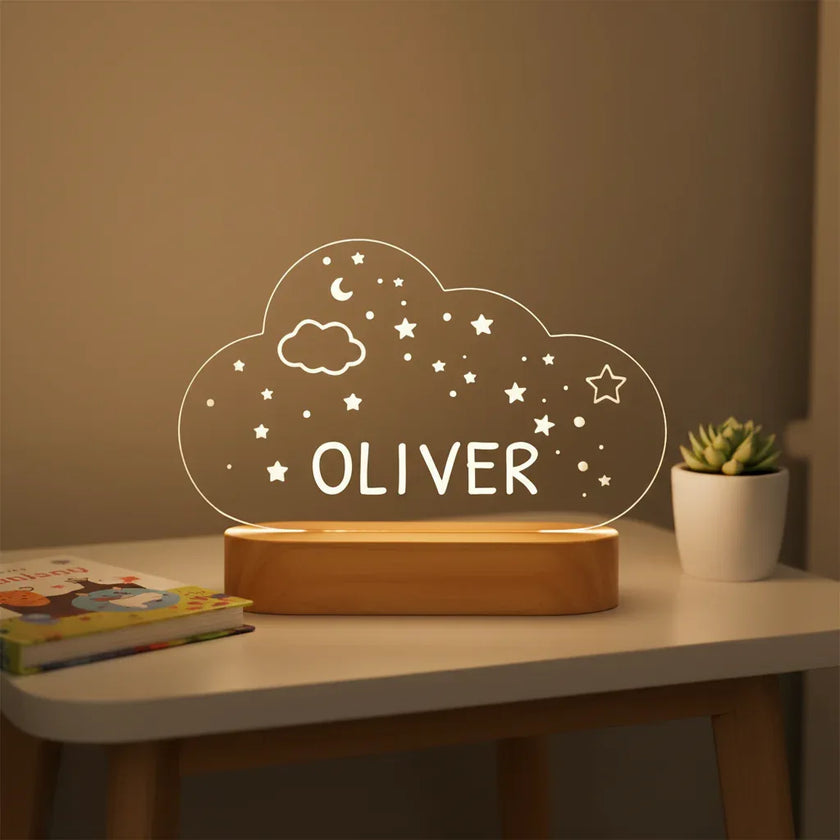 Cloud Personalized Name Light