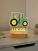 Green Tractor - Zebra Background
