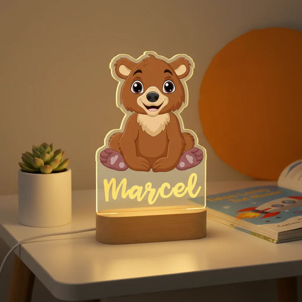 Kids bedside table close-up