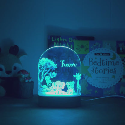 Safari Animals - Personalized Night Light