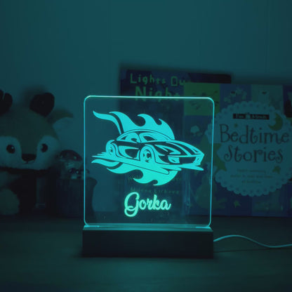 Race Car - Personalized Night Light