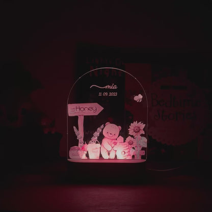Bear & Honey - Personalized Night Light