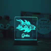 Race Car - Personalized Night Light - Custom Table Lamps