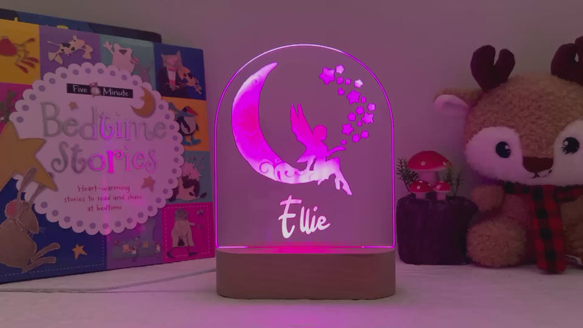 Fairy night light video - 7 changing colours 