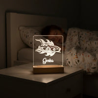 Race Car Personalized Night Light Custom Name Lamp for Kids Bedroom - Custom Table Lamps