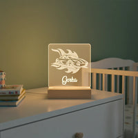 Race Car Personalized Night Light Custom Name Lamp for Kids Bedroom - Custom Table Lamps