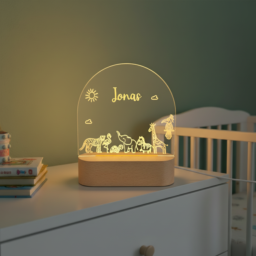 Safari Line Art - Evening Centered