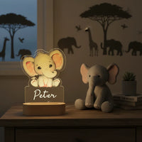Safari themed room nightstand
