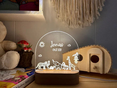 animals personalized night light