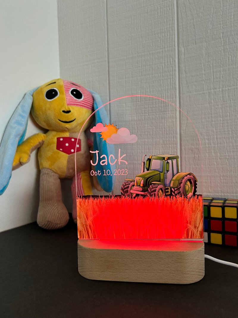 tractor custom night light 