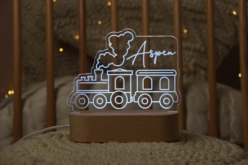 train custom night light 